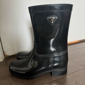 Prada rain boots